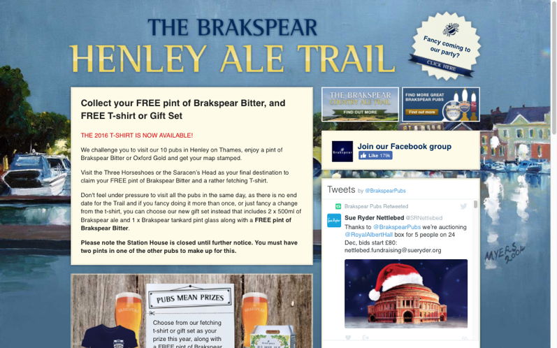 Thumbnail of Brakspear’s<br> Henley Ale Trail on desktop